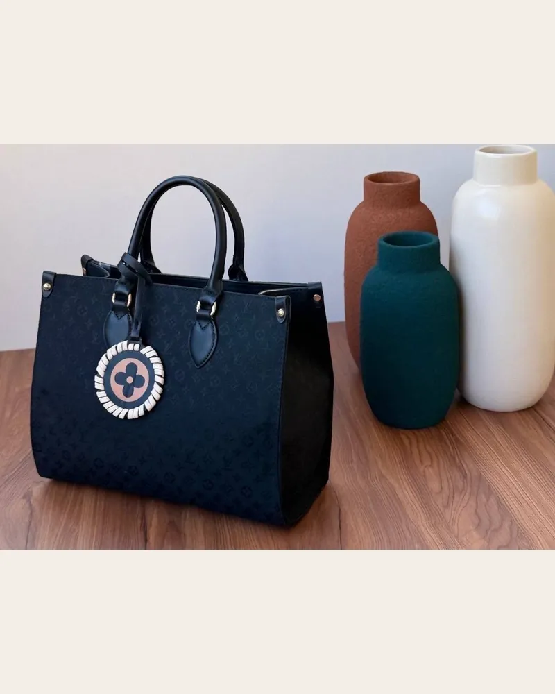 شنطة يد قماش جاكار بنقشة 2